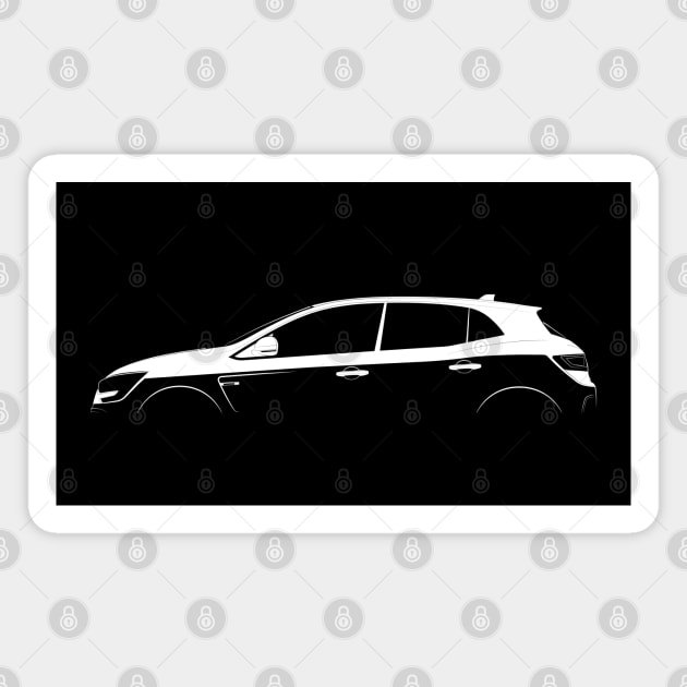 Renault Megane RS Trophy-R Silhouette Magnet by Car-Silhouettes
